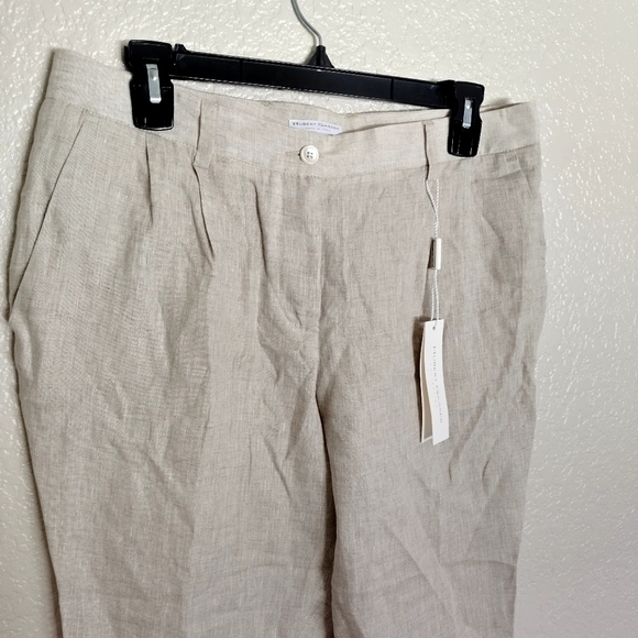 NWT Hubert Gasser linen crop pants lagenlook sz 8/M/44 - Picture 2 of 11